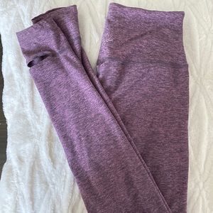 Beyond Yoga Spacedye stirrup legging size large purple